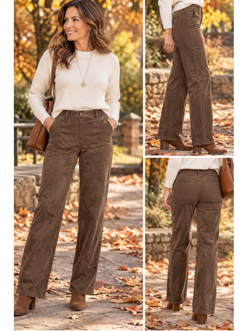 Kasper Brown Faux Suede Straight Leg Career Pants Women’s Size 8 Stretch
Kasper